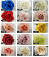 ODM pétale de rose mariage corsage poignet bricolage fleurs décoration murale artificielle rose tête de fleur