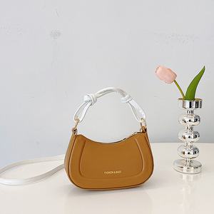 Sac à main messager coréen pour femme, nouvelle collection automne-hiver, en PU, couleur unie, avec fermeture éclair, portable et durable, style tendance. - Product Image 5