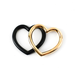 Meetee BF828 28 Mét Hình Trái Tim Khóa Phụ Kiện Phần Cứng Rỗng Đào Vòng Tròn Nhẫn Cho Vòng Cổ Da Belt Kết Nối Khóa - Product Image 4