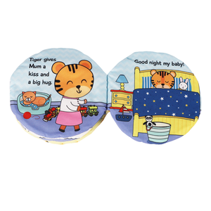 Livre en tissu doux illustré et vibrant pour bébé, pour jouer et reconnaître les animaux - Product Image 5