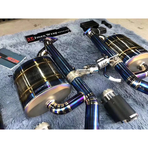 Échappement arrière Q50 3.0t Redsport Awd Rwd Q60 2.0T/2.5L/3.7L Downpipe en titane résonné à tube droit - Product Image 3