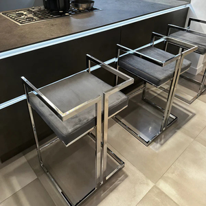 <span class=keywords><strong>Tabouret</strong></span> <span class=keywords><strong>de</strong></span> <span class=keywords><strong>bar</strong></span> moderne en velours <span class=keywords><strong>de</strong></span> luxe pour salle à manger, chaise haute <span class=keywords><strong>de</strong></span> comptoir pour la maison, les clubs, les événements, les hôtels et les îlots <span class=keywords><strong>de</strong></span> <span class=keywords><strong>bar</strong></span> - Product Image 6