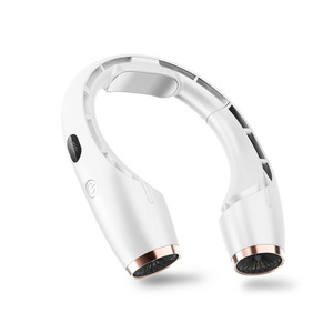 Ventilateur de cou sans lame S6, batterie 4000 mAh, autonomie 3-6h, ventilateur portable et rechargeable, blanc - Product Image 2