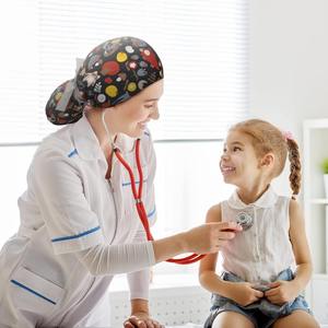 सर्जिकल प्रक्रियाओं के संचालन कक्ष तकनीशियनों के लिए पोनीटेल खोलने के साथ यूनिसेक्स बुफ्ंट स्क्रब कैप - Product Image 6