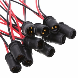 T10 W5W 194 168 Car Truck Wedge Lamp <b>Socket</b> Connector Extended LED Base <b>Light</b> Bracket Black 10Pcs - Product Image 4