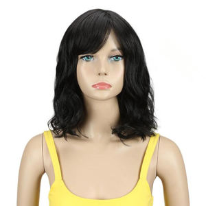 Perruque synthétique longue bouclée 12 pouces — noble, perruque synthétique résistante à la chaleur pour femmes noires, perruque rose bleue pour <span class=keywords><strong>Cosplay</strong></span> en stock - Product Image 4