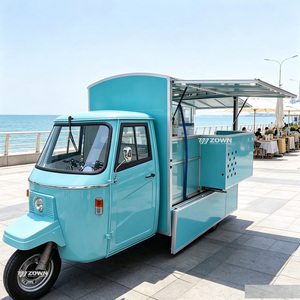 Chariot alimentaire mobile en acier inoxydable anti-corrosion, configuration de puissance personnalisée, remorque de concession pour l'extérieur - Product Image 1