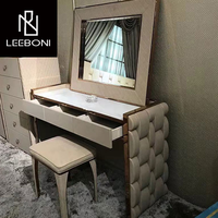 Commode de rangement de meubles de chambre à coucher de style luxe haut de gamme maquillage européen moderne coiffeuse nordique avec miroir