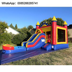 Castillo Inflable de PVC Vinílico de 0.55mm, Brincolín Comercial con Tobogán, Combo de Brincolín y Tobogán, Castillo Inflable - Product Image 3