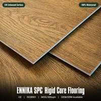SPC PVC Vinyl-Planken-Bodenbelag 6mm Wasserdicht Rutschfest Klicksystem SPC Starrer Kern Ineinandergreifend für Hotel & Innenbereich
