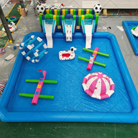 Glissade de piscine gonflable de haute qualité en PVC avec protection UV, taille personnalisée, logo, location pour l'école, usage commercial, fête d'été