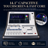Console d'éclairage DMX Quartz Titan, écran tactile 14,1 pouces, 4 sorties DMX, 2048 canaux, contrôleur d'éclairage de scène, bureau Titan V10