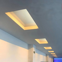 Panel de Luz Artificial para Interiores, Alto CRI, Ventana Empotrada de Aluminio, Simulación de Cielo Azul, Luz de Techo LED, Tragaluz Virtual para Taller