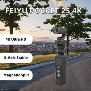 <span class=keywords><strong>Feiyu</strong></span> <span class=keywords><strong>Pocket</strong></span> 2S, Diseño Dividido, Base Magnética, Ultra HD 4K, Gimbal de 3 Cámaras, Control Remoto Inalámbrico para Grabación de Video - Product Image 2