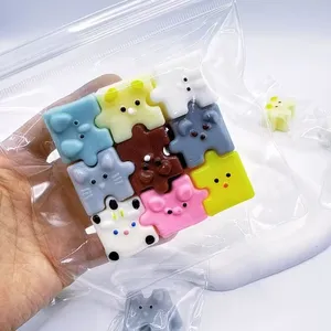 Juguetes de Peluche de Animales de Dibujos Animados, Juguetes Antiestrés, Juguetes Sensoriales de EVA Suave y Cremoso para Niños y Adultos - Product Image 1