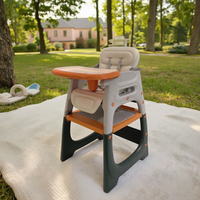 Chaise haute moderne pour enfant, réglable en hauteur (2 positions), table de jeu, chaise d'alimentation multifonctionnelle