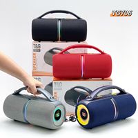 Altavoz Subwoofer Estéreo Inalámbrico T&G TG-706 con Bluetooth, Portátil para Deportes al Aire Libre, con Luz LED, Bolsa de Transporte, 30W de Bajos, 3600MAH