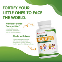 Comprimés de vitamines pour enfants avec D3 et fer, complément vitaminique pour enfants difficiles à nourrir, soutien immunitaire et de croissance pour les enfants (2 ans et plus)