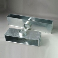 Grille d'enregistrement de boîte d'assemblée plénière en aluminium Forme carrée Diffuseur à fente linéaire HVAC Composant de climatisation réglable (PB-LSD)