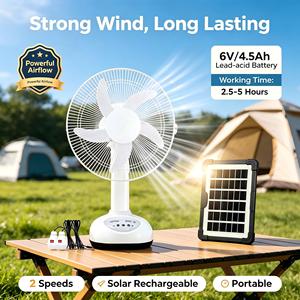 MustHave Color Box Solar Battery Operated Corrugated Box Solar <b>Fan</b> Charging Floor <b>Fan</b> Outdoor Solar <b>Fan</b> - Product Image 1