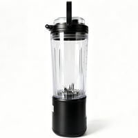 Blender portable de 400 ml avec 6 lames, sans BPA, batterie de 2000 mAh
