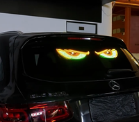 Écran LED sans fil pour voiture, affichage tricolore, écran LED pour vitre arrière de voiture - Evil Eye