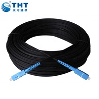 Kabel Patch Cord Serat Optik SC/UPC SC-SC Precon Jumper FTTH Outdoor LSZH 1 Core G657A