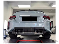 Kit carrosserie diffuseur arrière en fibre de carbone style R44 pour BMW M2 G87, kit de lèvre de pare-chocs arrière léger, kit de voiture personnalisé