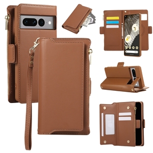 Étui portefeuille en cuir à bandoulière pour Google Pixel 6A/7/7 Pro/7A/8/8 Pro, pour iPhone 15 Promax étui pour carte de crédit avec corde - Product Image 6