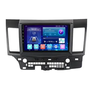 Aijia Car Video Player Painel 2 Din 9 polegadas Android Car DVD Player para Mitsubishi Lancer 10 CY 2007-2017 GPS 4G Carplay Auto