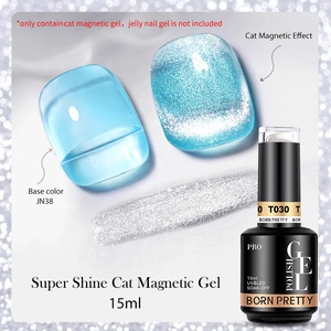 BORN PRETTY PRO Super Shine - Esmalte de <span class=keywords><strong>Uñas</strong></span> Magnético Universal Color Plata, Gel UV para <span class=keywords><strong>Uñas</strong></span>, <span class=keywords><strong>Brillo</strong></span> Plateado Brillante, <span class=keywords><strong>Uñas</strong></span> Semipermanentes - Product Image 5