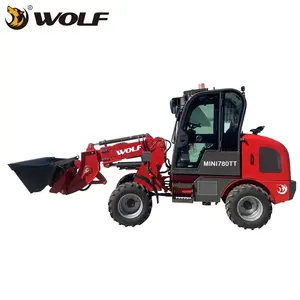 CE Certified Mini780TT 1 ton agricultural mini wheel loader with telescopic boom