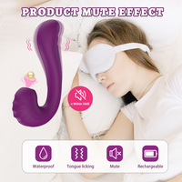 Ylove Lebensmittelechtes Flüssigsilikon IPX6 Hautfreundliches Material 10 Vibrations- & Saugmodi Vibrator Einführbares Sexspielzeug für Frauen OEM