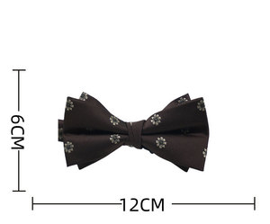 Corbata de Moño de Lujo para Hombre, Diseño Paisley Jacquard en Negro y <span class=keywords><strong>Azul</strong></span>, para <span class=keywords><strong>Traje</strong></span>, Venta al Por Mayor - Product Image 4