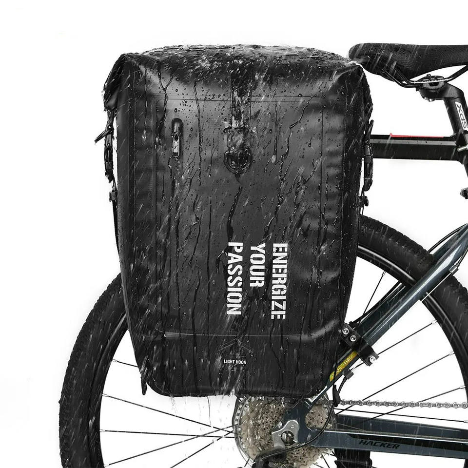 Factory 100%waterproof Bike Bag 27l Travel Cycling Basket Bicycle Rear Rack Tail Seat Trunk Bags Bicycle Fork Bags & Panniers