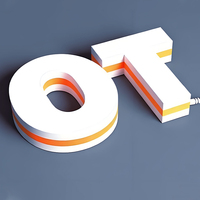Letrero LED RGB Personalizado con Logotipo, Letrero LED para Negocios, Tiendas, Letrero Luminoso Dinámico 3D, Letras de Canal, Letreros Exteriores para Negocios