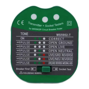 Integrierter Steckdosen tester Empfänger und einstellbare Empfindlichkeit Wire Tracker Sender AC Leistungs schalter Finder - Product Image 5