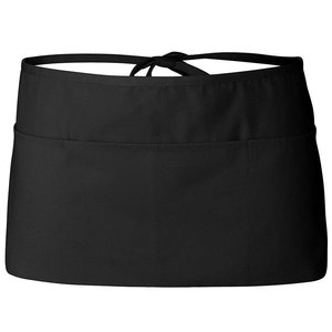 Delantales de media cintura unisex para camarero o camarero, color negro, directo de fábrica, para bar y restaurante - Product Image 1