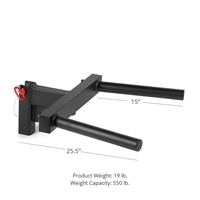 Support de barre de dips pour rack de musculation et cage de force