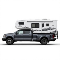 Mini-caravane 4x4 à glissière pour pick-up 2026, camping-car 4 personnes, toit rigide fixe étanche pour Super Duty