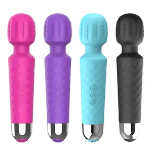 Silicone USB Recarregável Forte Poderoso Handheld AV Big Wand Homens Mulheres Vibradores Sem Fio Massageador