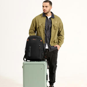 WePower Sac à dos grande capacité pour homme, 18 pouces, avec compartiment pour ordinateur, pour voyages d'affaires, étudiants, couleur unie, bleu foncé - Product Image 5