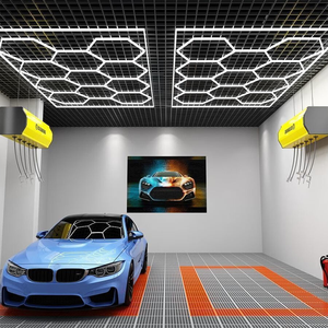 DANS 기술 상업용 자동차 작업장 깜박임 무료 눈부심 방지 6500K 680W 2.4*4.8m 벌집 자동차 세부 LED 조명 - Product Image 3