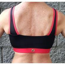 Reggiseno sportivo in bambù nero e rosso traspirante XS-XXL elastico alla moda reggiseno Fitness per lo Yoga attivo con stampa semplice fodera in Spandex - Product Image 2