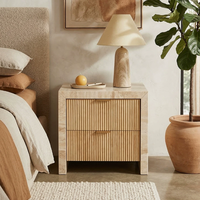 Table d'appoint en marbre travertin avec tiroir, table de chevet moderne pour salon, chambre à coucher, salle à manger, écologique et durable