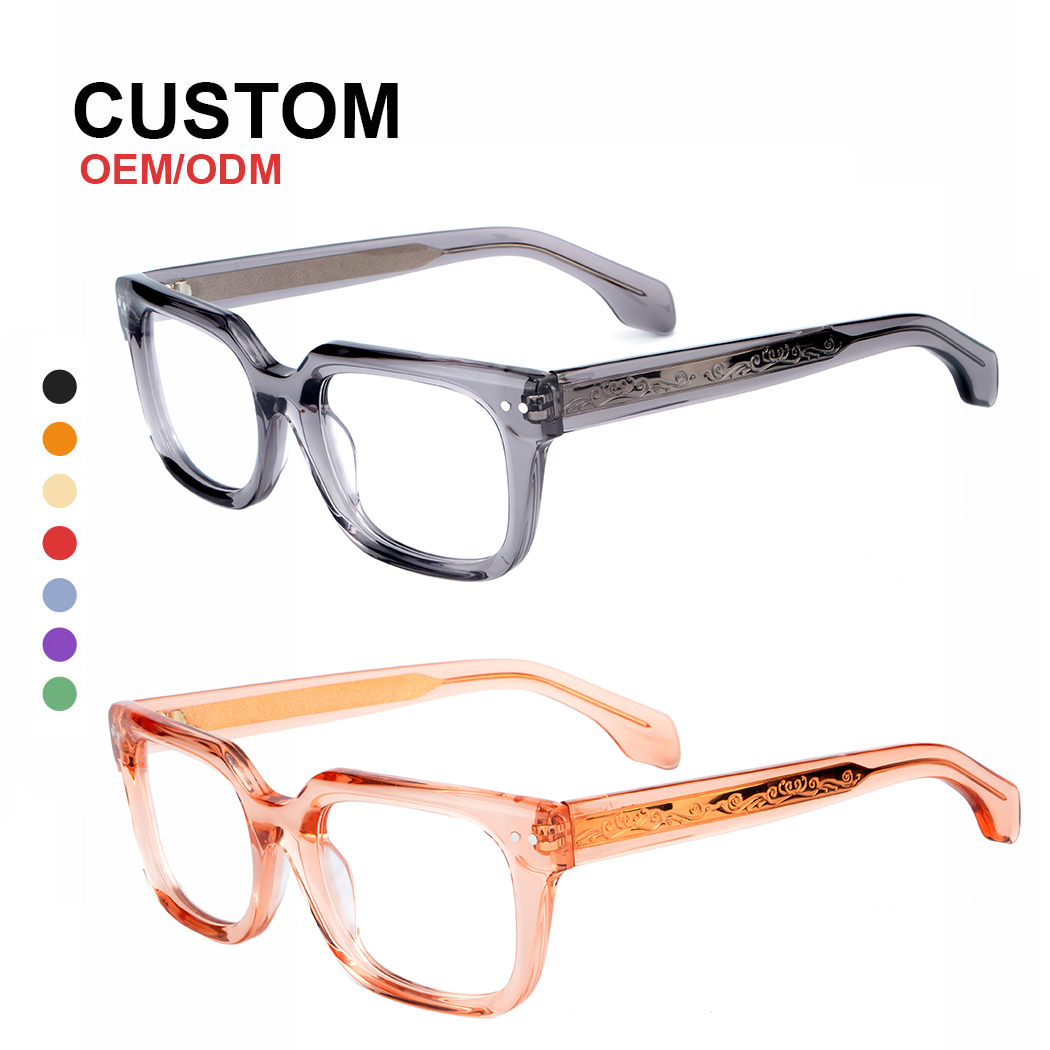 LT1069 2024 Hand Made Glasses for Men Custom Retro Square Glasses Frame Men  Women Vintage Acetate Glasses Frame Eyewear