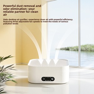 Meistverkaufter Tragbarer Desktop-Luftreiniger aus Kunststoff Elektrisch Abnehmbar 12 Aktivkohlefilter Geräuscharm Leise Luftreinigung EU - Product Image 3