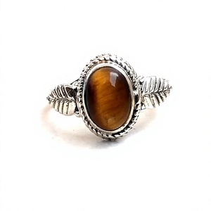 925 Sterling Silver Handmade <b>Ring</b> with <b>Tiger</b> <b>Eye</b> Stone Latest Design Gemstone <b>Rings</b> for Wholesale - Product Image 1