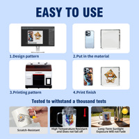 Nueva Impresora Erasamrt L800 Automática de Inyección de Tinta UV para Carcasas de Teléfono y Tarjetas, Compatible con Eggshell Flex, Tamaño A4, Multifuncional, para Pequeñas Empresas