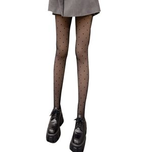 Leggings d'hiver transparents pour femmes, en polaire, chauds, <span class=keywords><strong>effet</strong></span> peau, collants à pois, collants pour femmes - Product Image 6